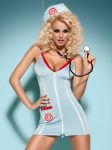 Doctor sukienka kostium 3-częściowy ze stetoskopem
