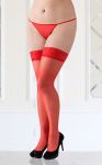 Stockings 5514 - Plus Size - red